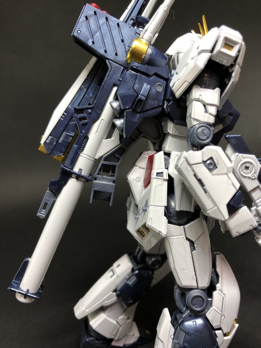 RG νガンダム チタニウムフィニッシュ素組レビュー - ガンプラ女子の素