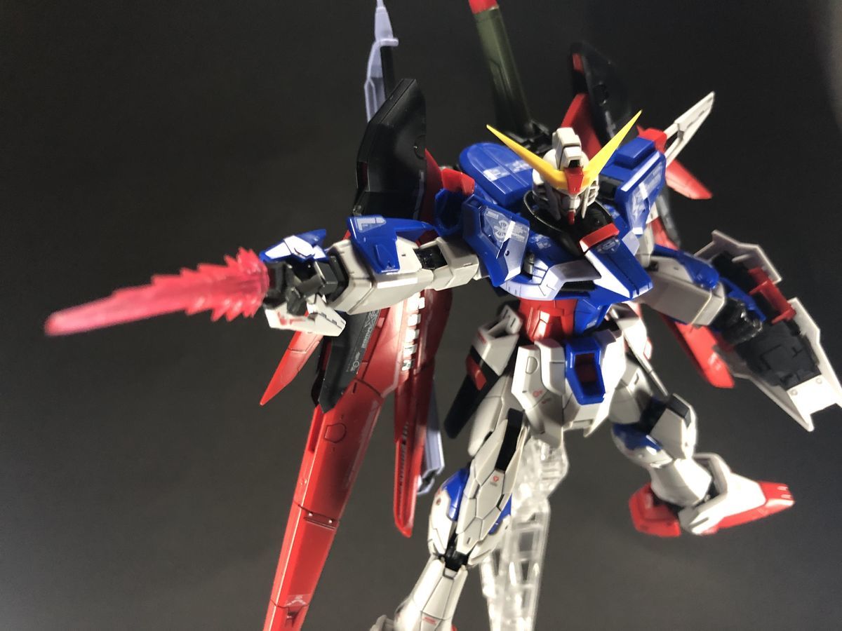 RG デスティニーガンダム 完成レビュー - ガンプラ女子の素組&スミ入れ