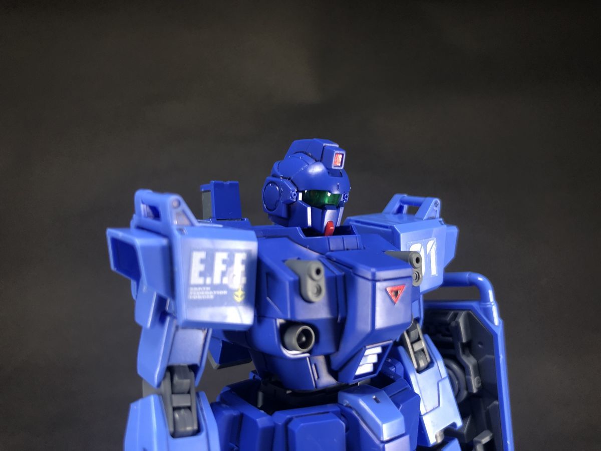Hgucブルーディスティニー1号機 Exam 完成レビュー ガンプラ女子の素組 スミ入れレビュー