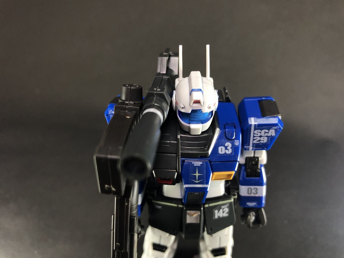 プレバン】HGジム・キャノン（ロケットバズーカ装備）完成