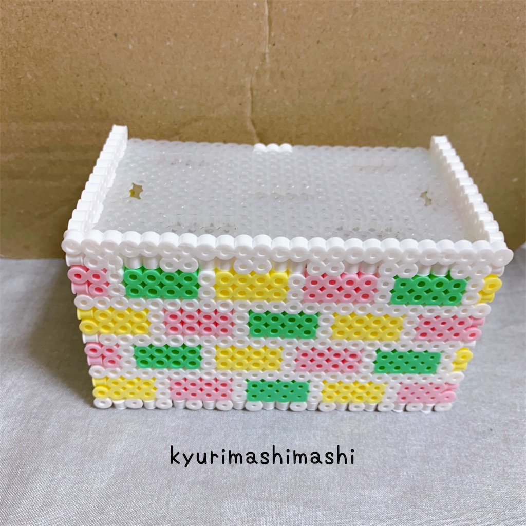 アイロンビーズでケーキ屋さん きゅうりましまし