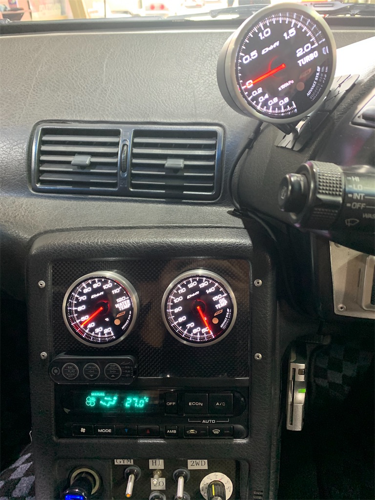 32 GT-R Defiメーター取り付け！BNR32 - 車遊びblog