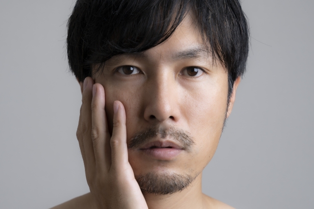 脱毛した男性