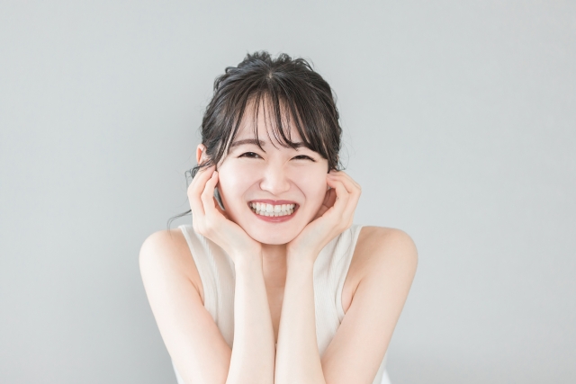 セラミックの美しい歯