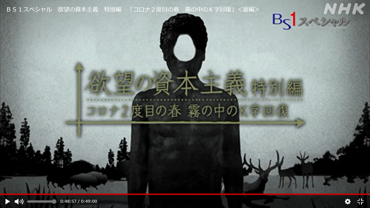 欲望の資本主義 特別編 コロナ2度目の春 霧の中のk字回復 Technologyとintelligenceに憧れて