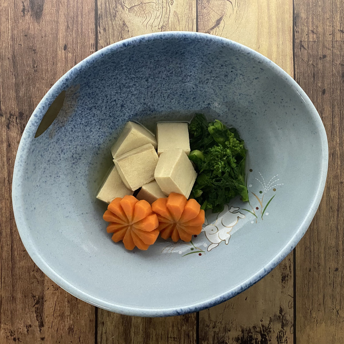 高野豆腐と菜の花のさっと煮