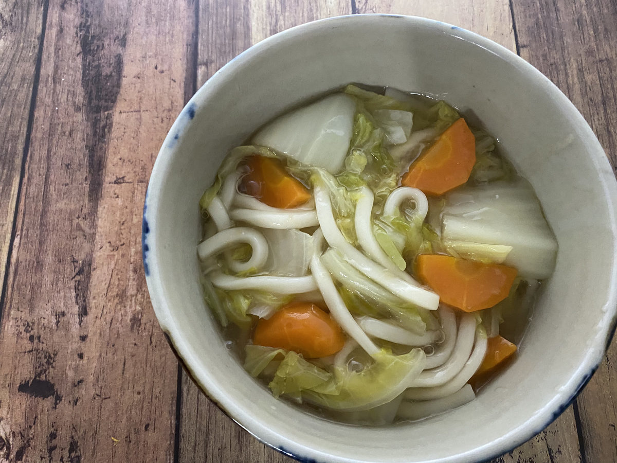 白菜のあんかけうどん