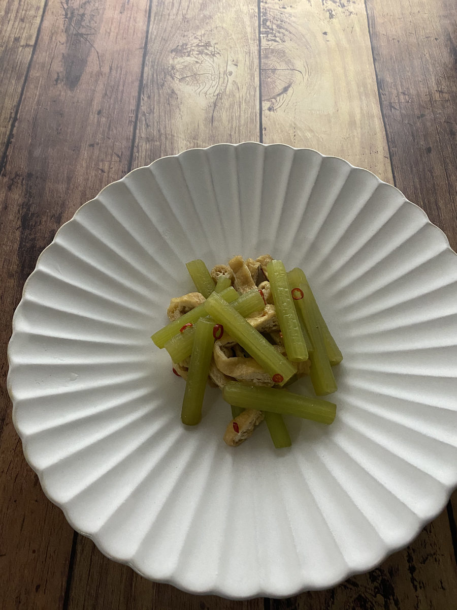 ふきと油揚げの炒め煮