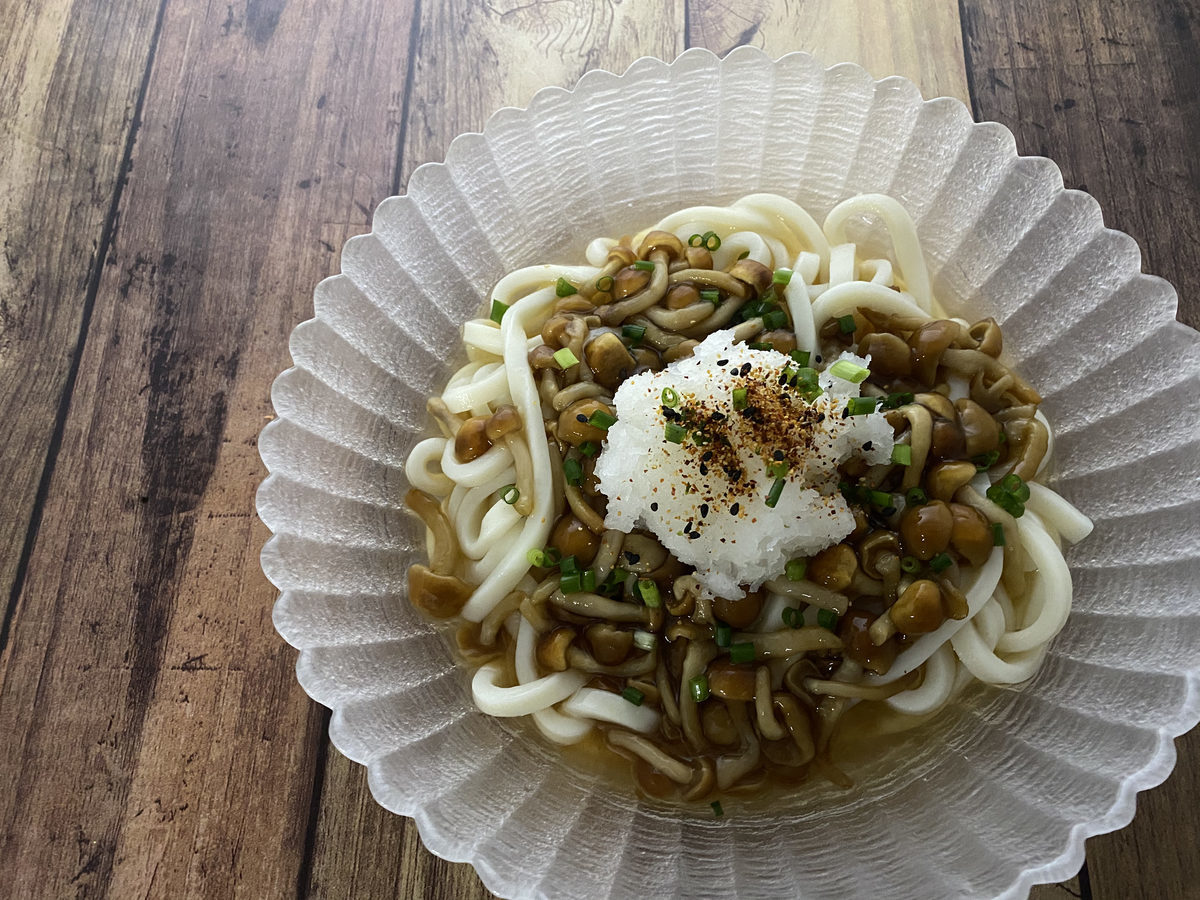 なめこおろし冷やしうどん