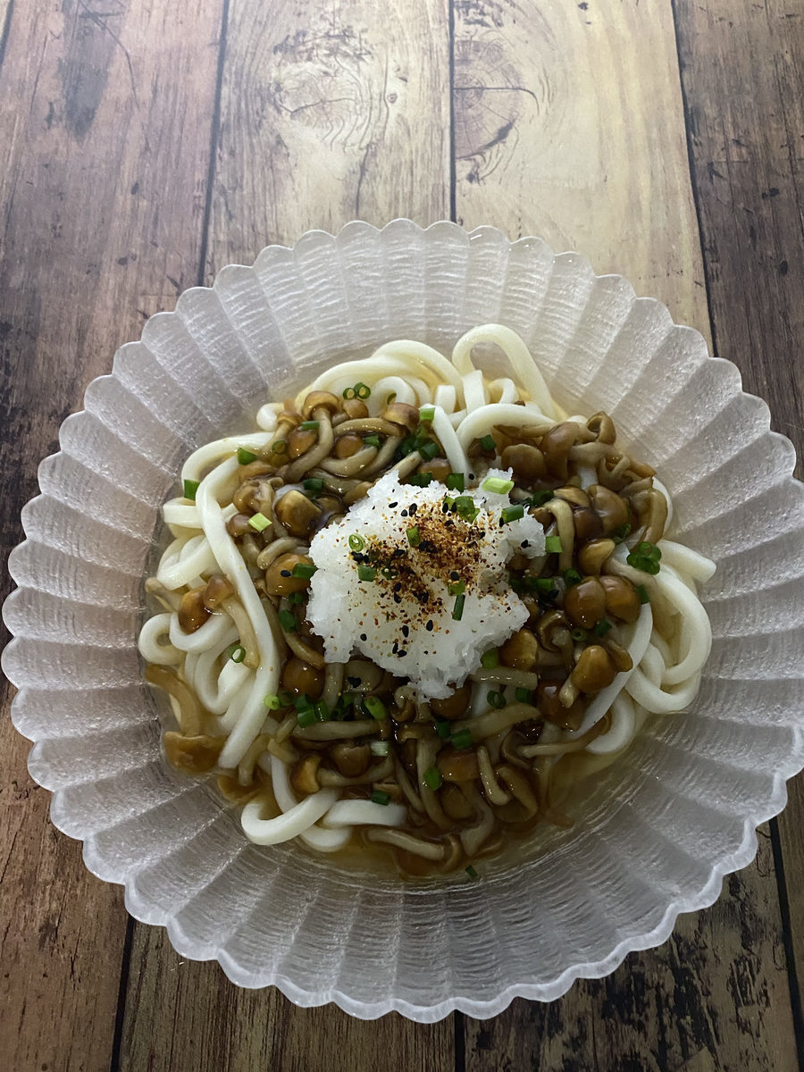 なめこおろし冷やしうどん