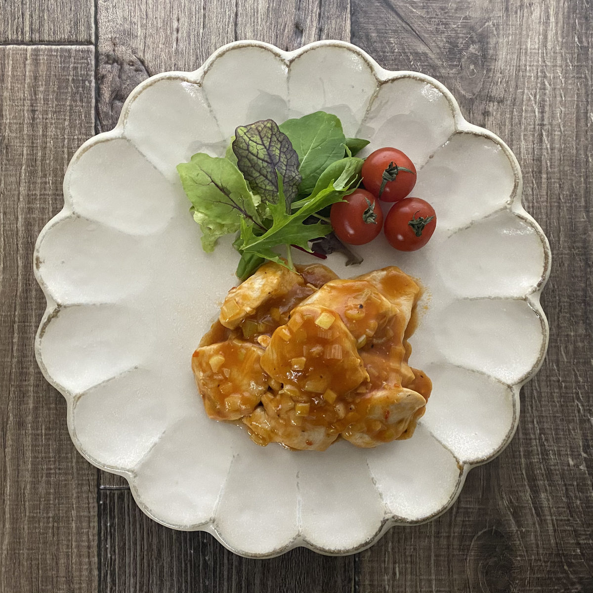 鶏むね肉で鶏チリ
