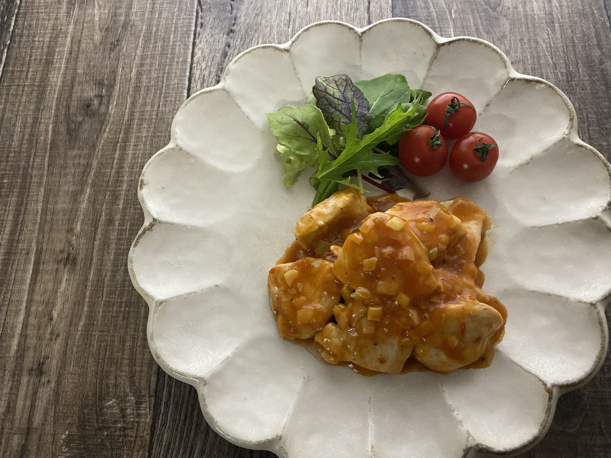 鶏むね肉で鶏チリ