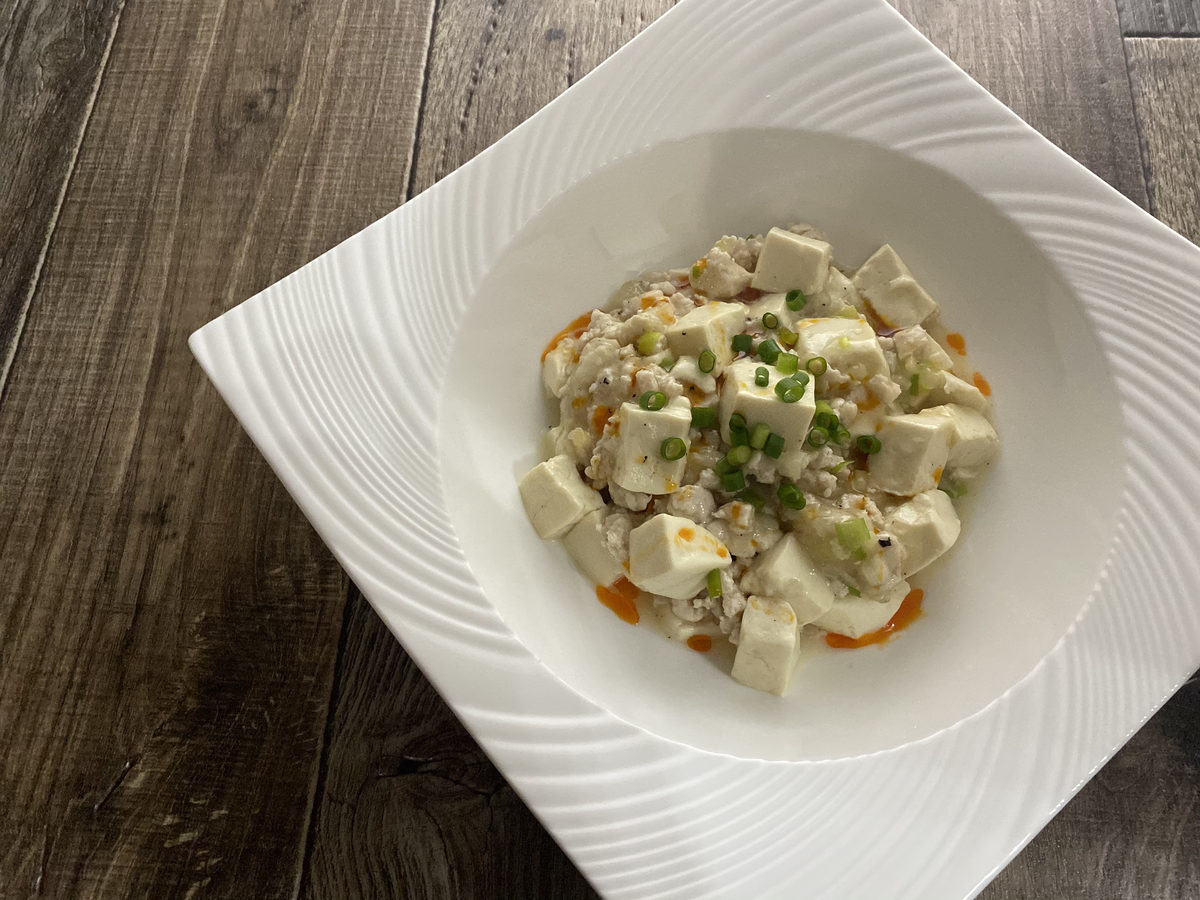 鶏むね肉de塩麻婆豆腐