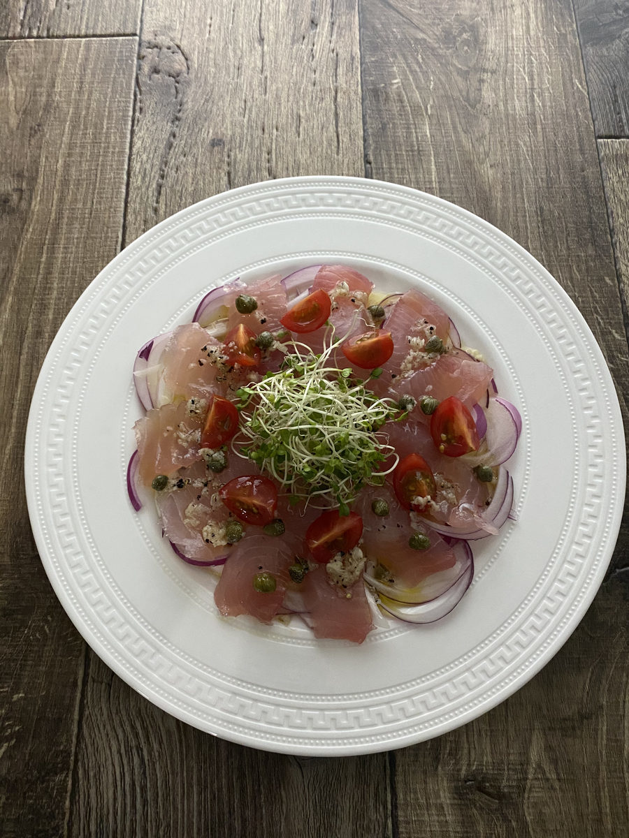 マグロのカルパッチョ 週末シェフの家呑みレシピ