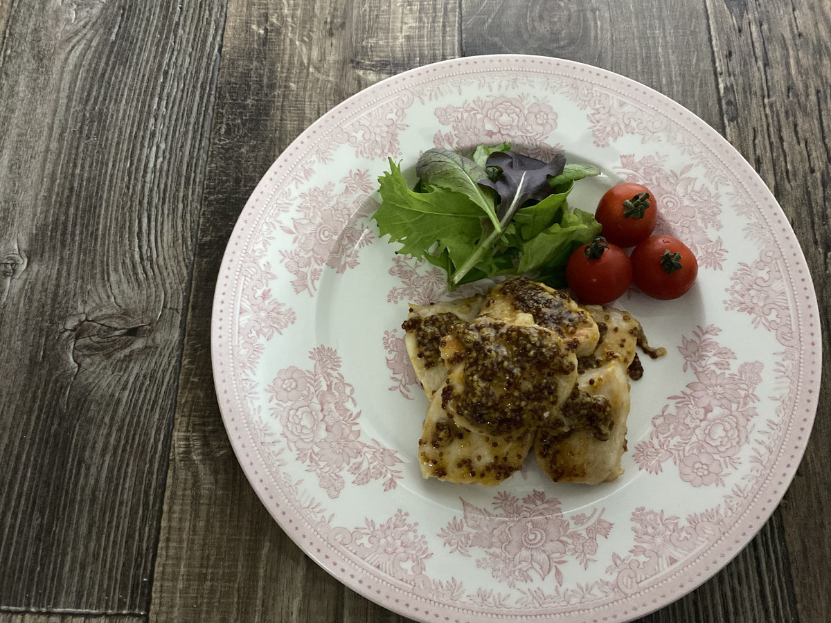 鶏むね肉のハニーマスタードソース