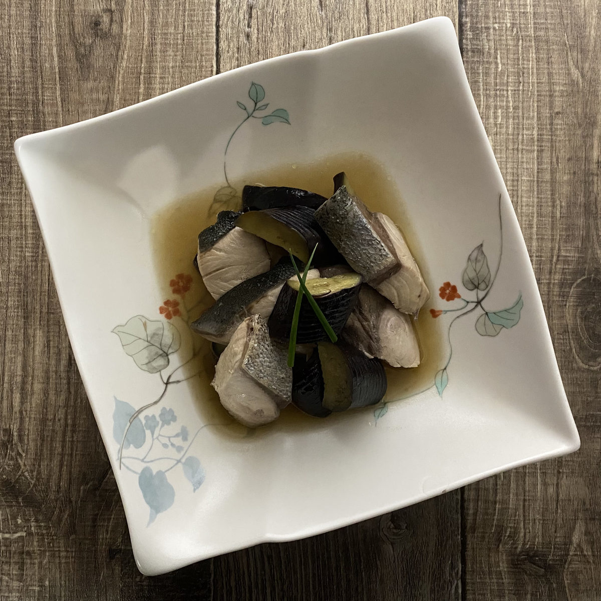 ブリとナスの煮物