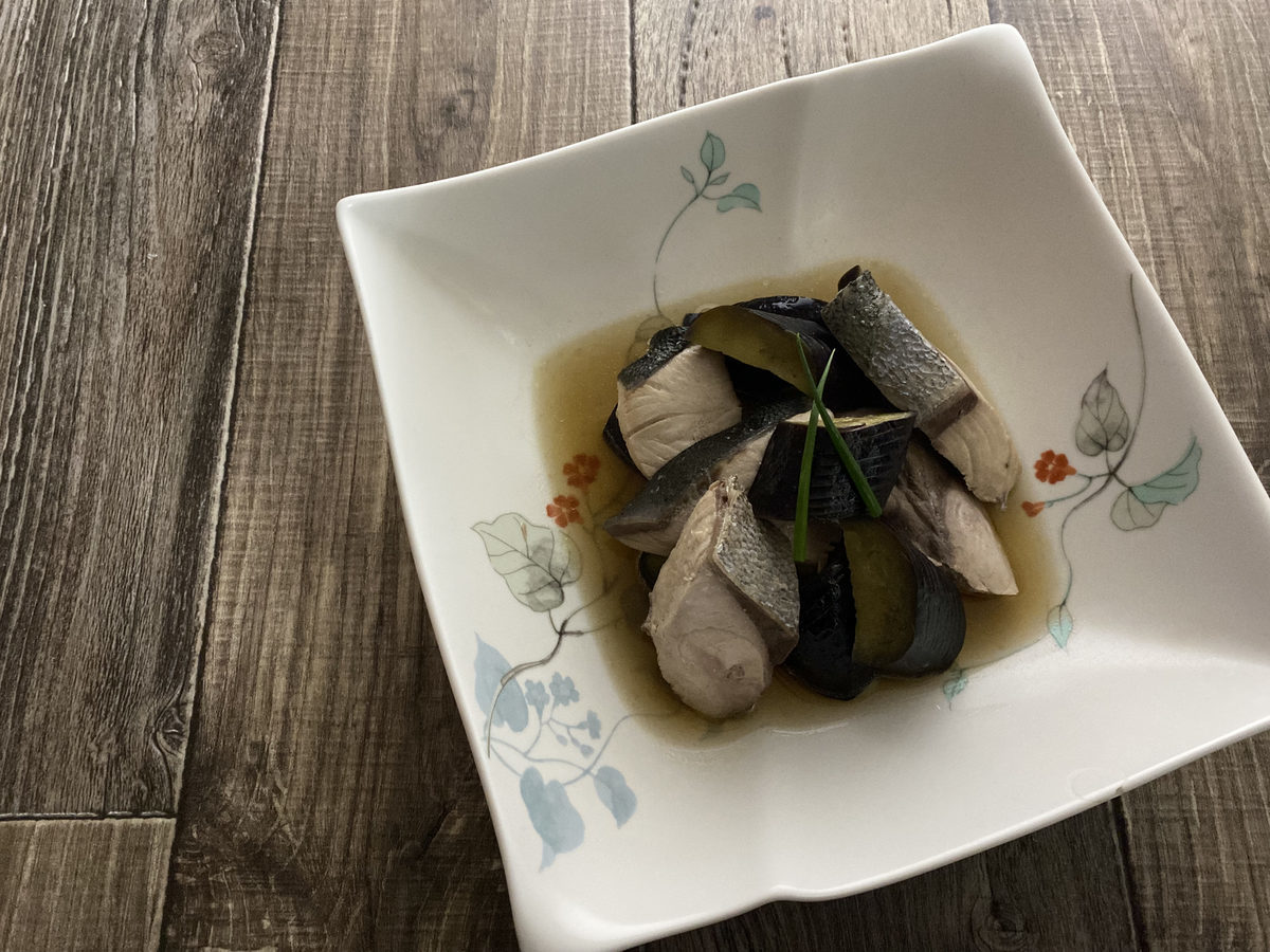 ブリとナスの煮物
