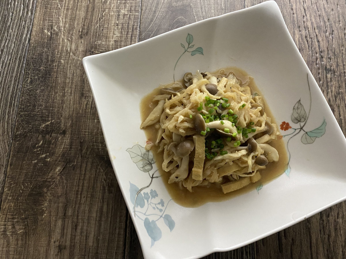 切り干し大根としめじの味噌煮