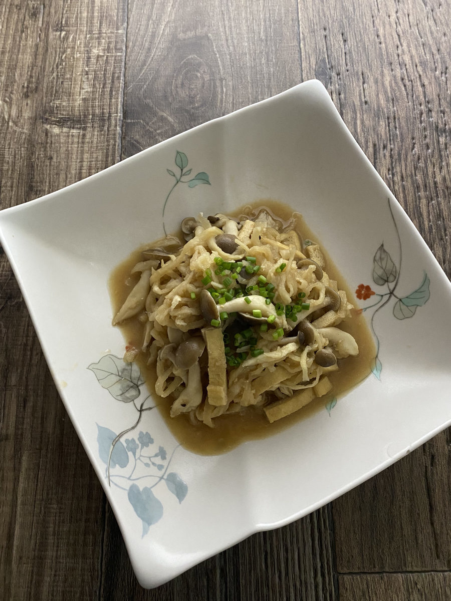 切り干し大根としめじの味噌煮