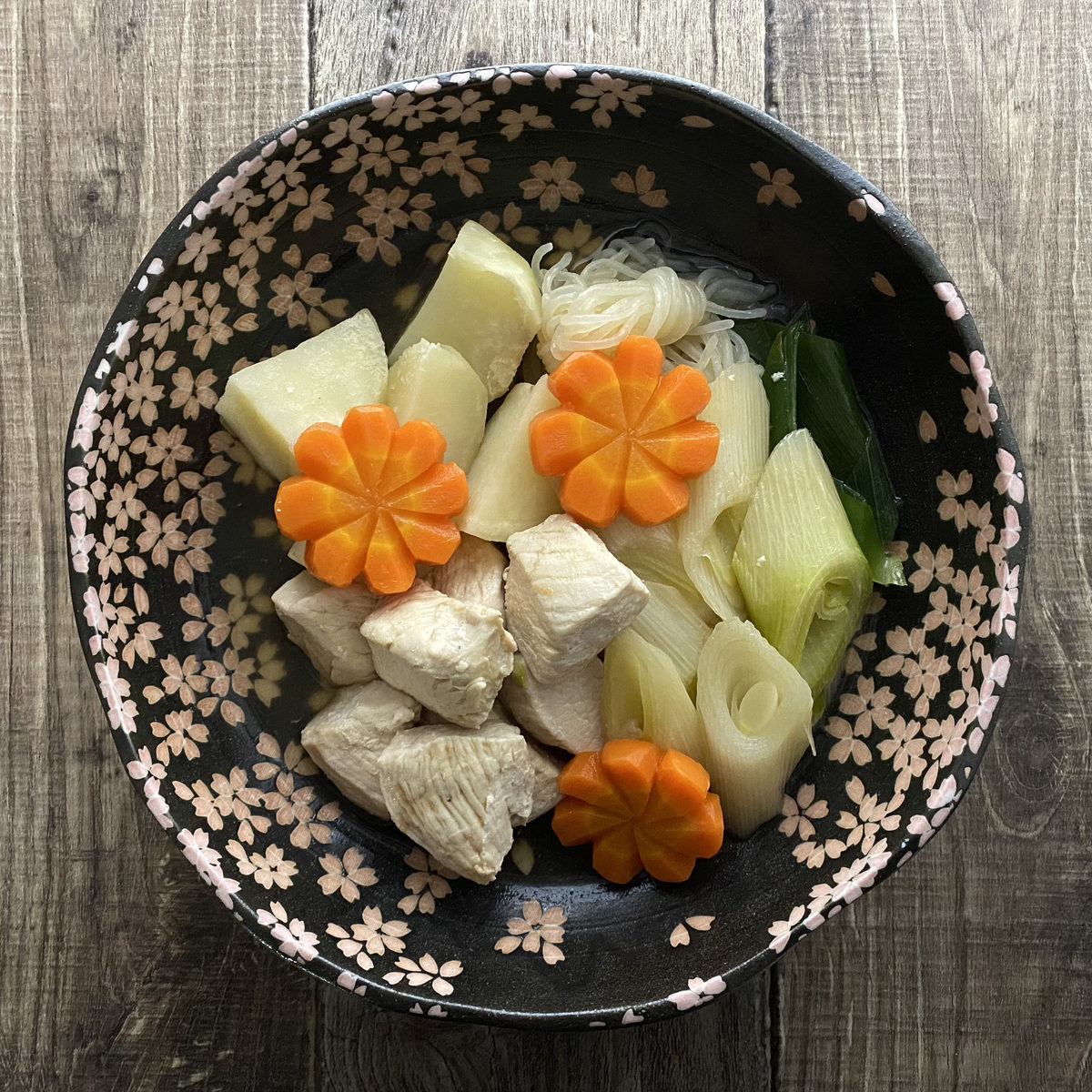 鶏むね肉と上州ねぎの煮物