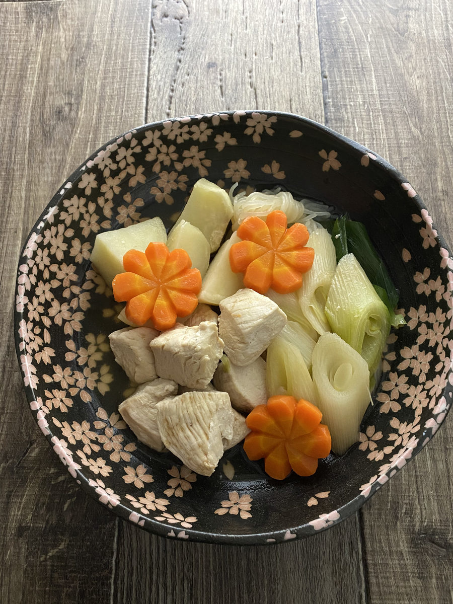 鶏むね肉と上州ねぎの煮物