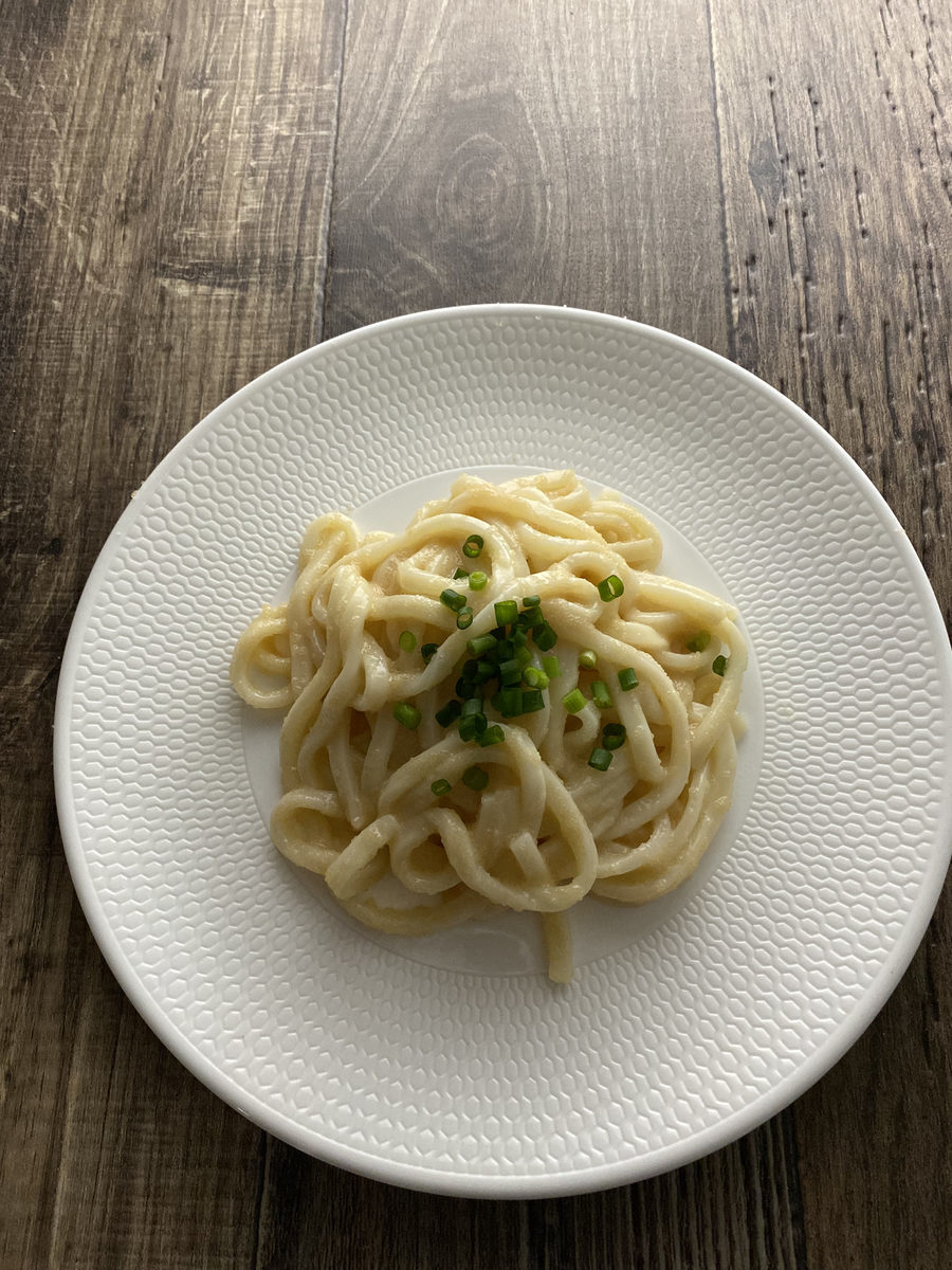 たらこうどん バター醤油