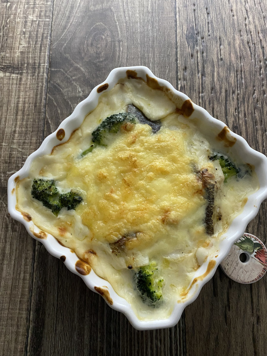 鱈とブロッコリーのグラタン