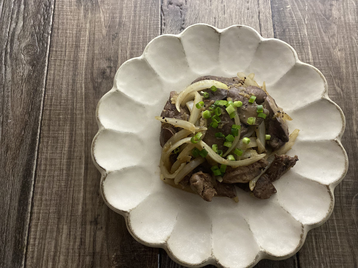 鶏レバーの生姜焼き