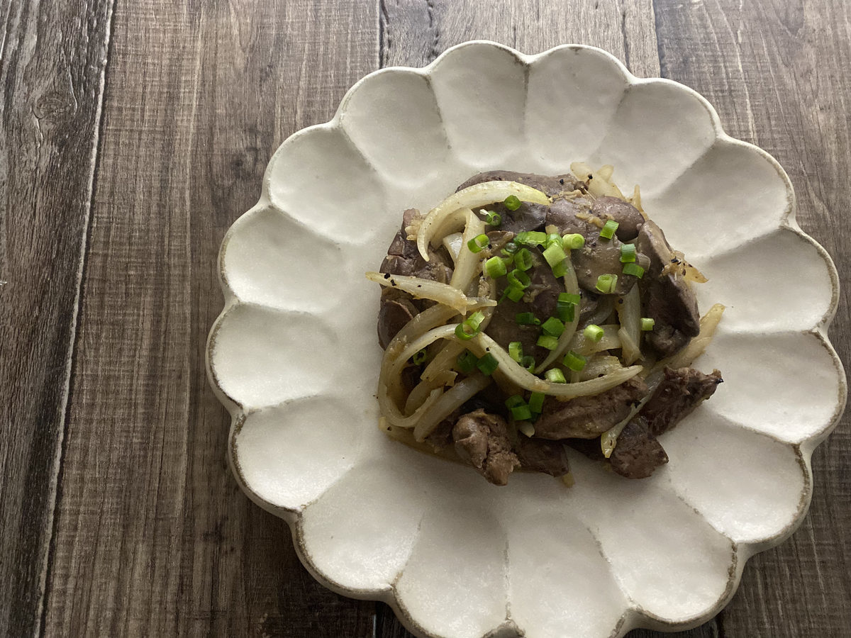 鶏レバーの生姜焼き