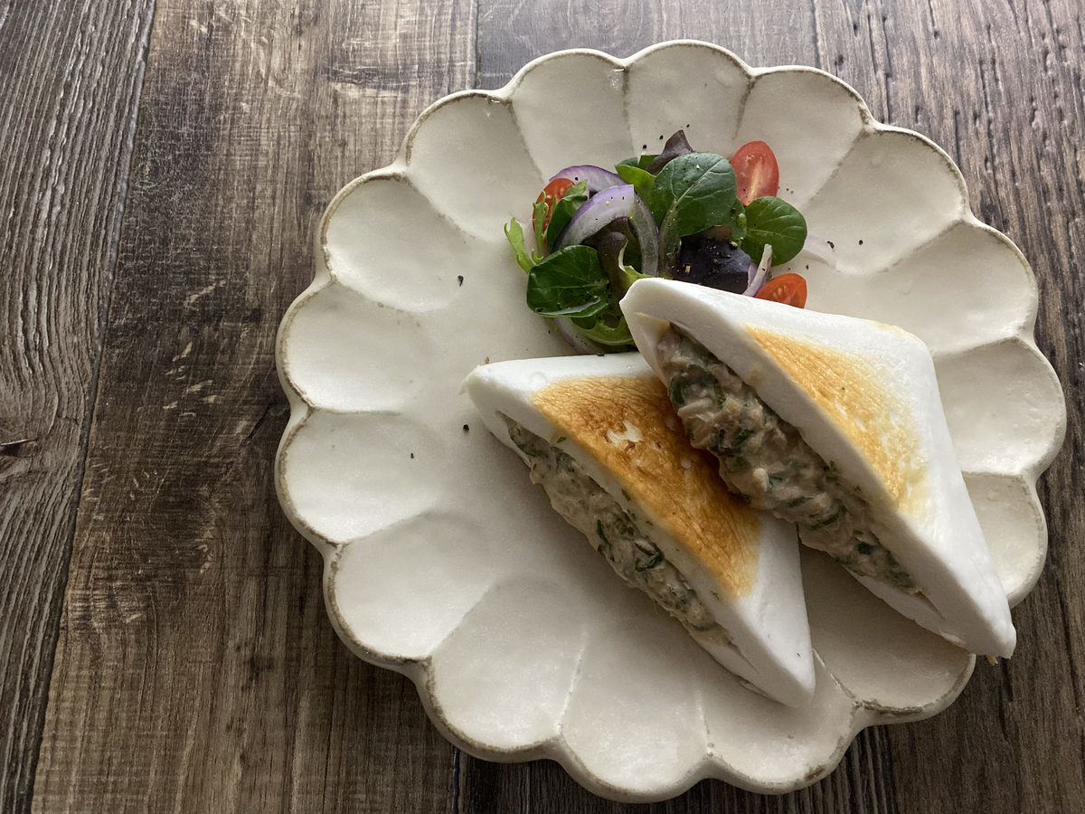 はんぺんと大葉ツナサラダのはさみ焼き