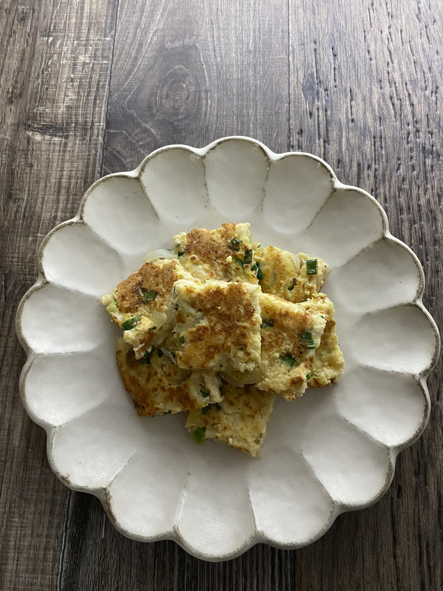 豆腐のチーズチヂミ