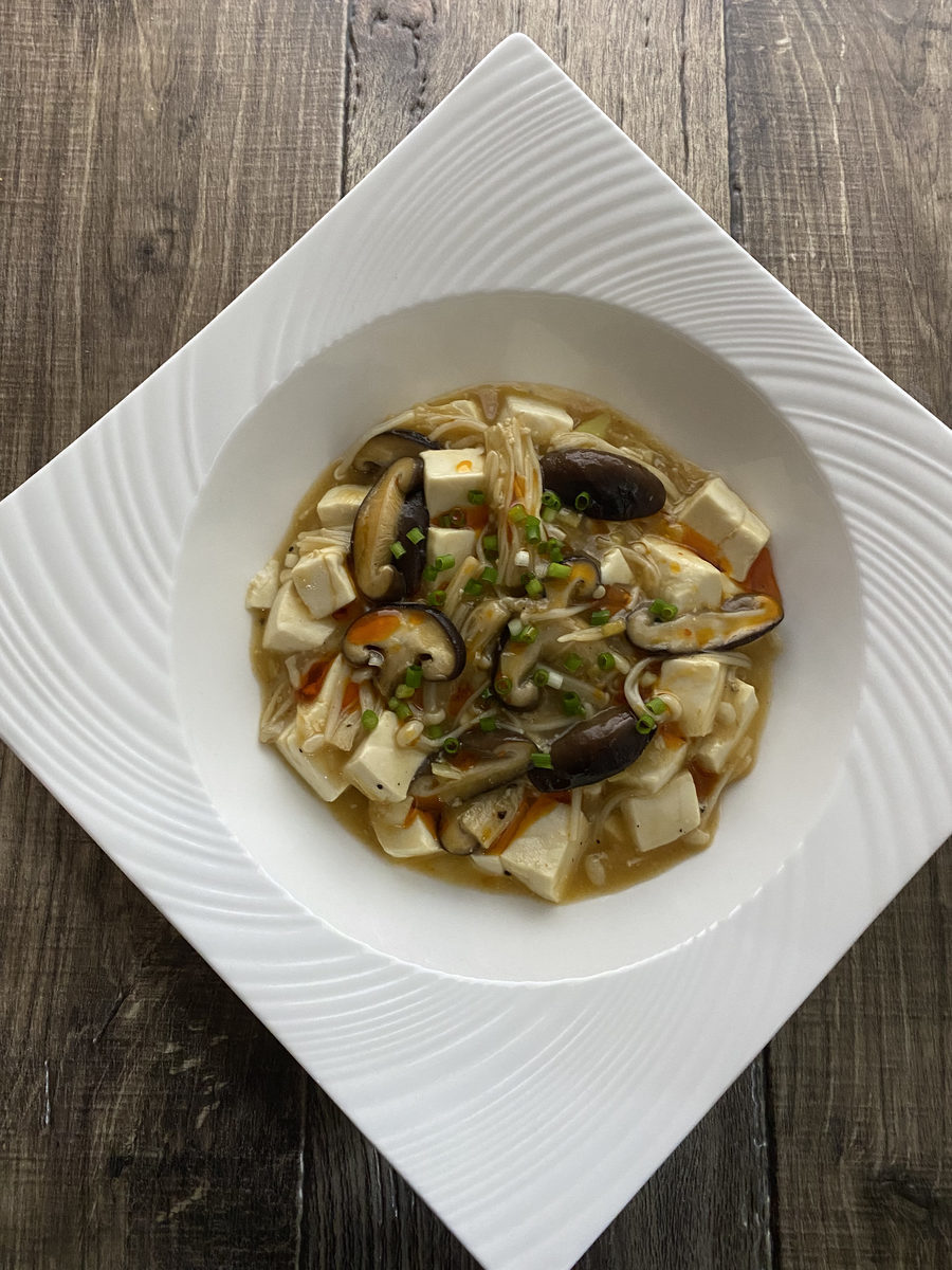 肉なし！きのこの麻婆豆腐