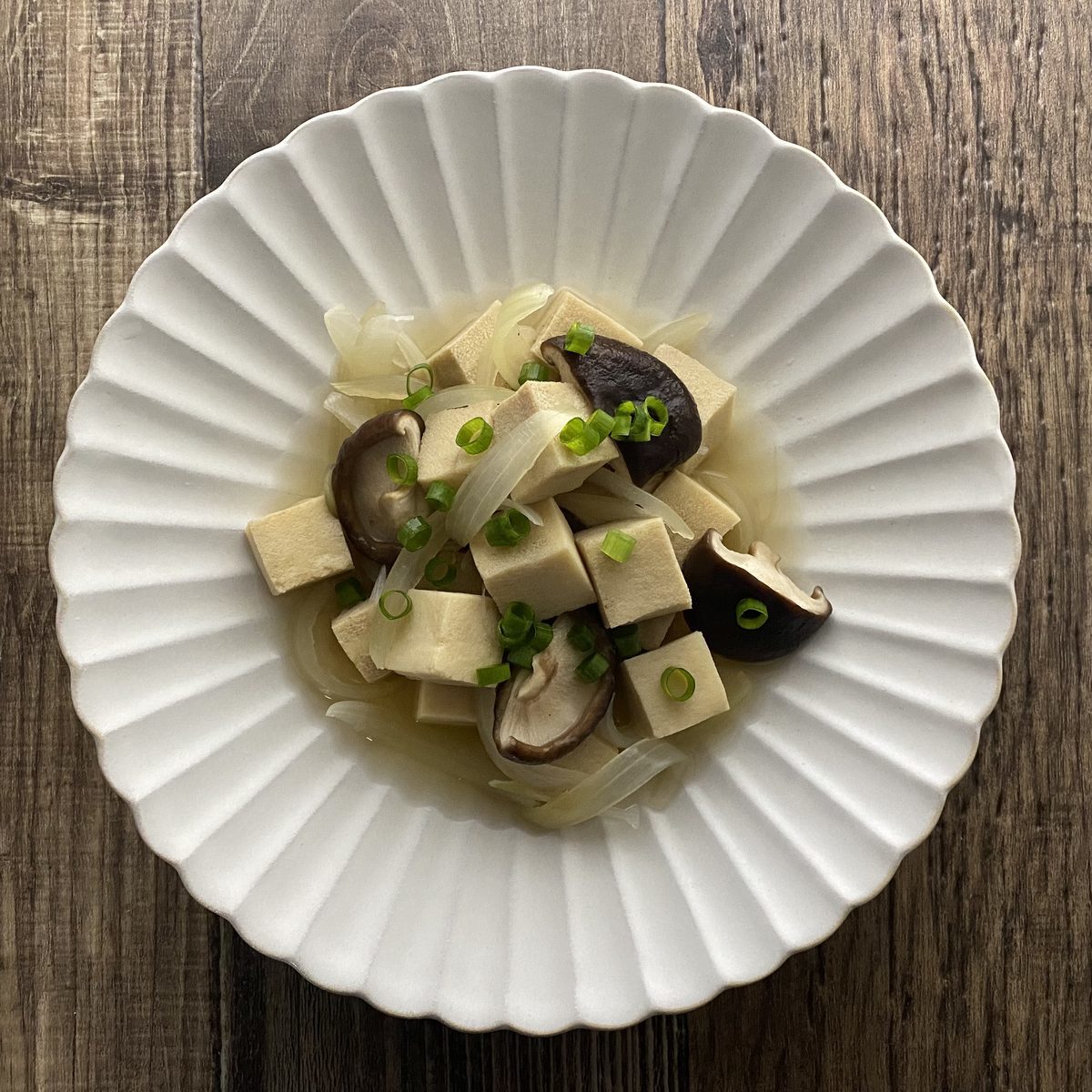 高野豆腐と玉ねぎの煮物