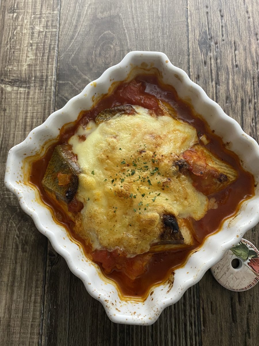 ブリとトマトのチーズ焼き