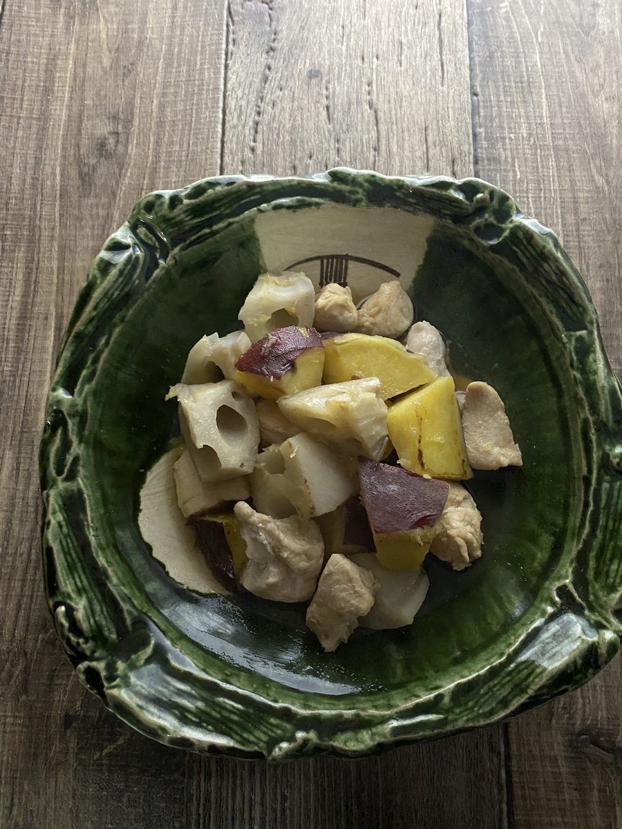 ささみとさつまいもの煮物