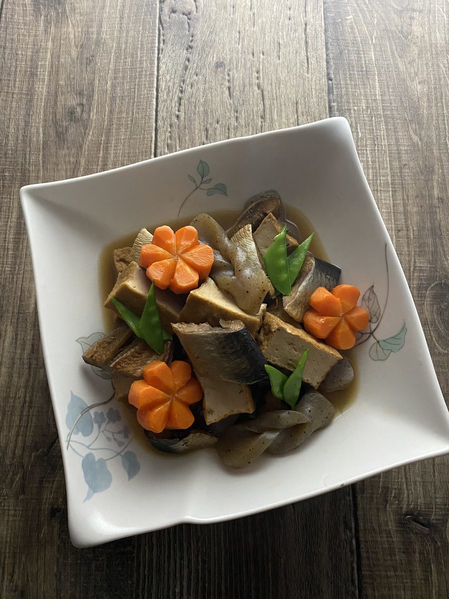 身欠きにしんと厚揚げの煮物