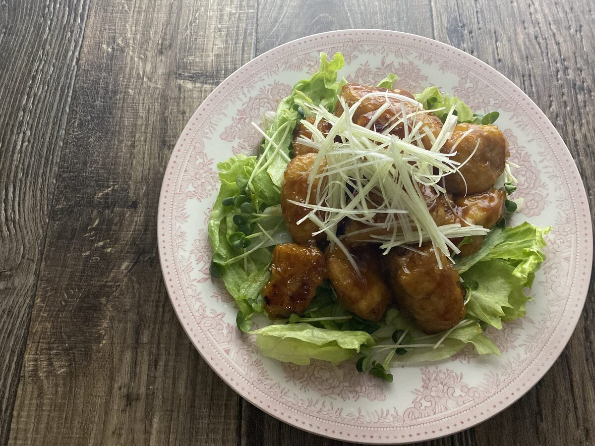 鶏むね肉の唐揚げ 黒酢あん