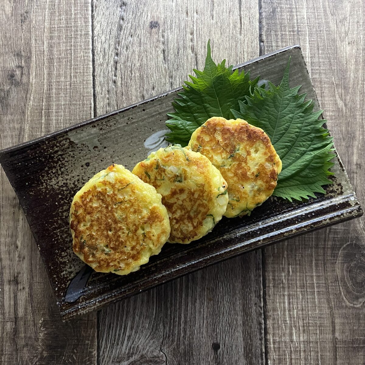 桜えびと大葉のはんぺん焼き