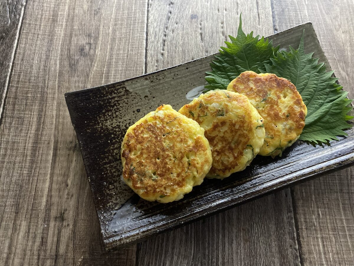 桜えびと大葉のはんぺん焼き