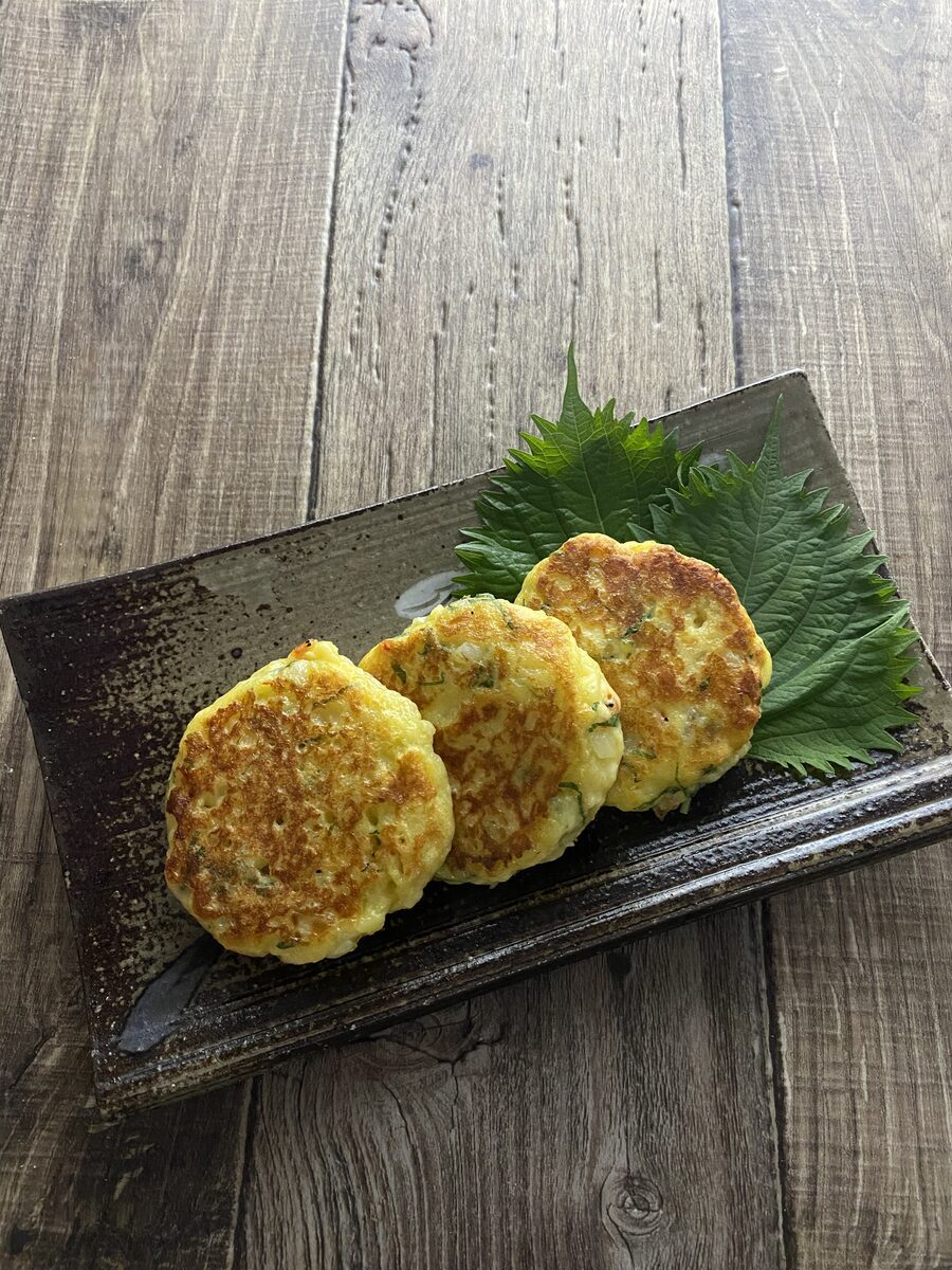 桜えびと大葉のはんぺん焼き