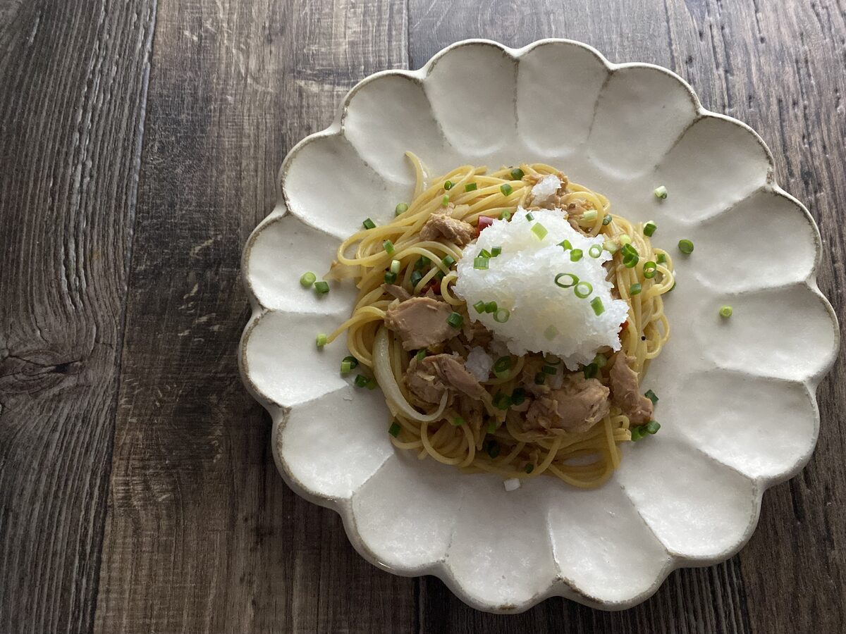 ツナと大根おろしの和風パスタ - 週末シェフの家呑みレシピ