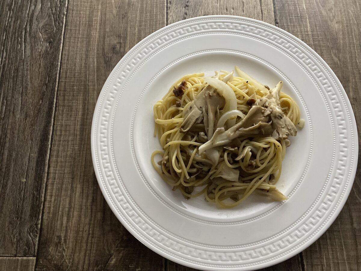 舞茸のアンチョビパスタ