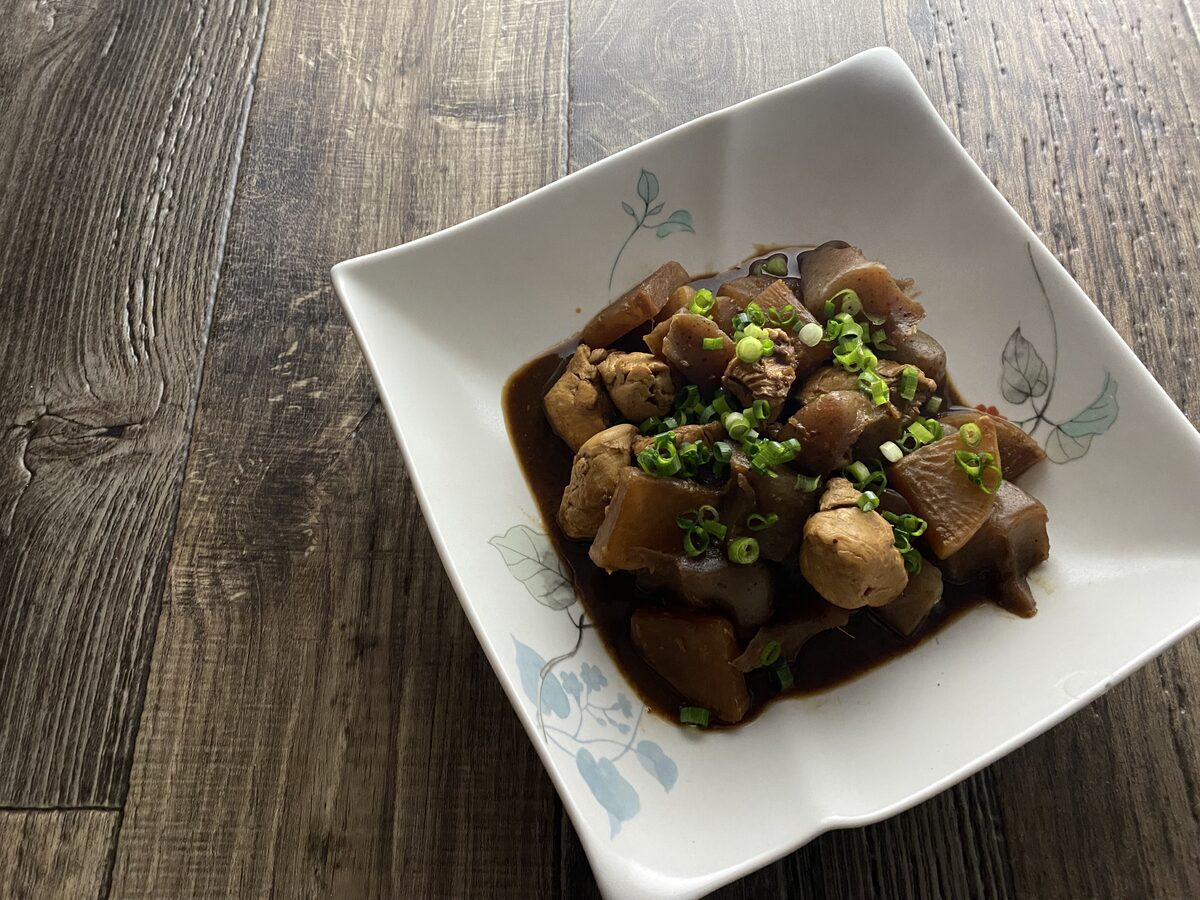 ささみと大根の味噌煮