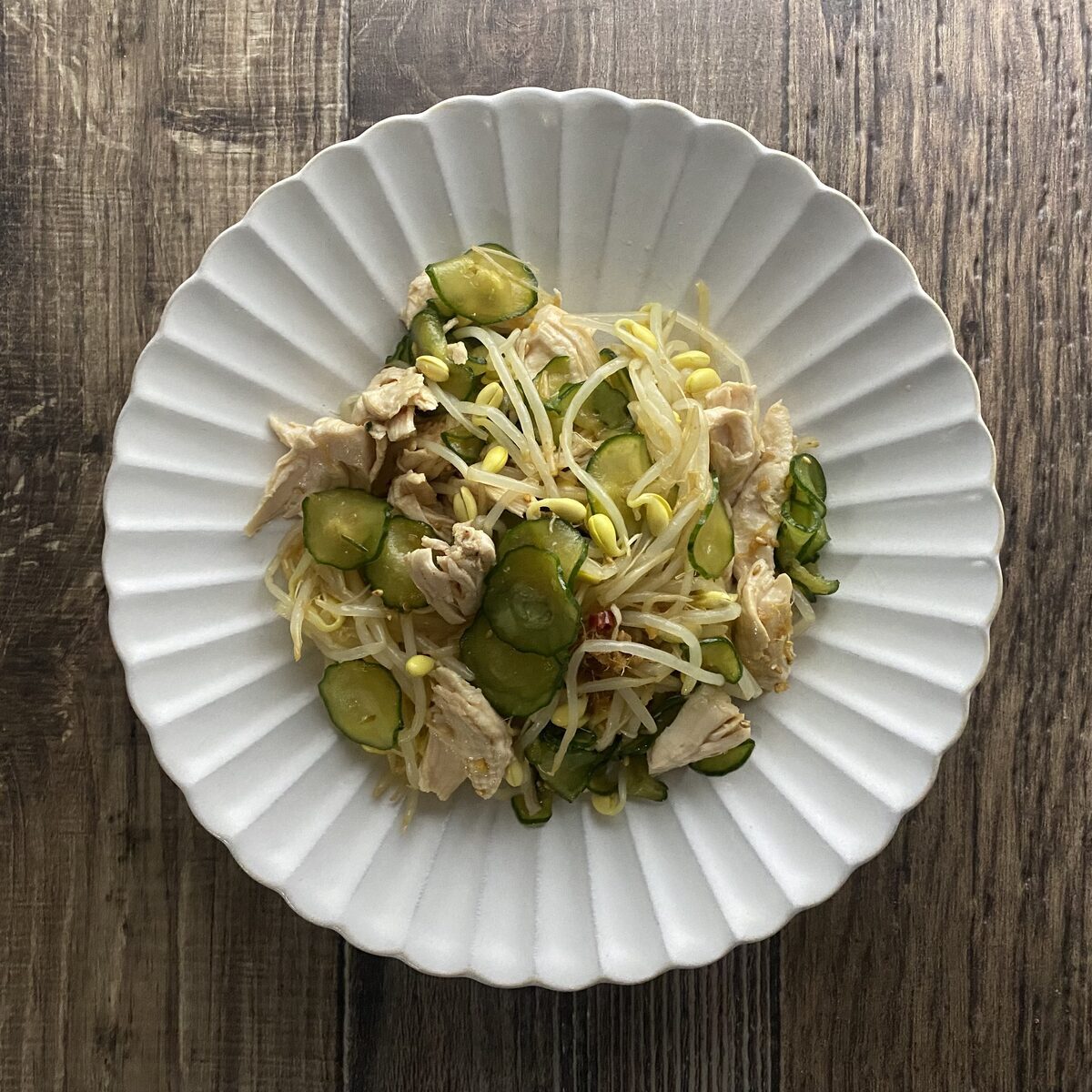 ささみと豆もやしの中華サラダ