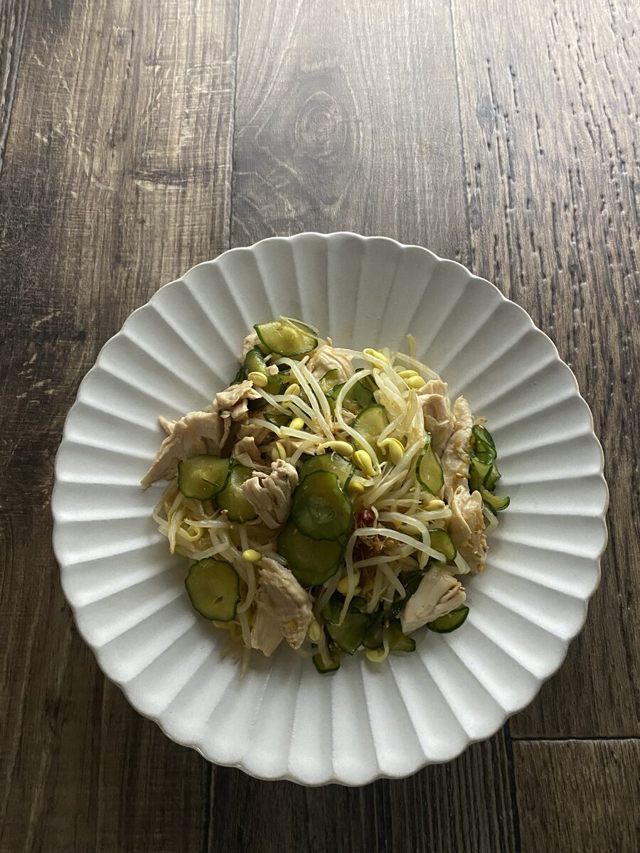 ささみと豆もやしの中華サラダ