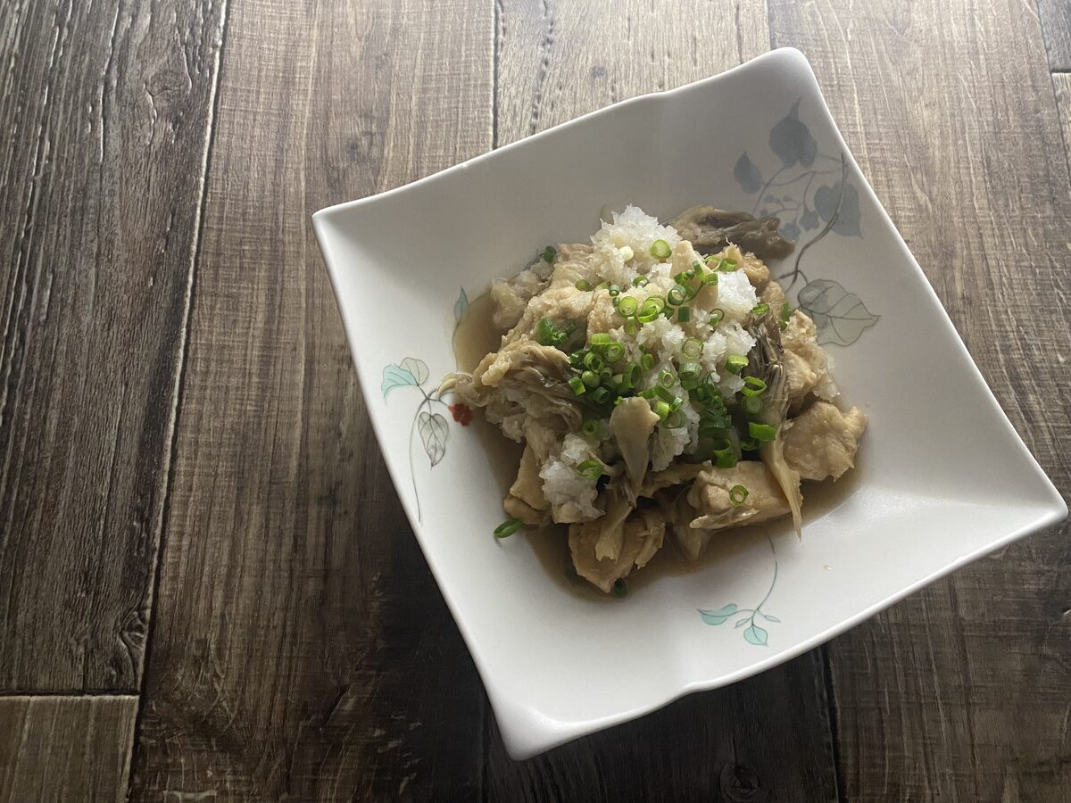 鶏むね肉と舞茸のみぞれ煮