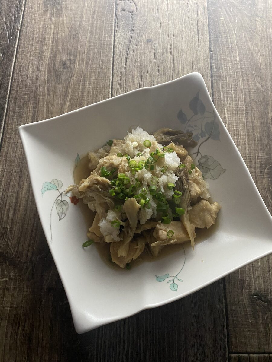 鶏むね肉と舞茸のみぞれ煮