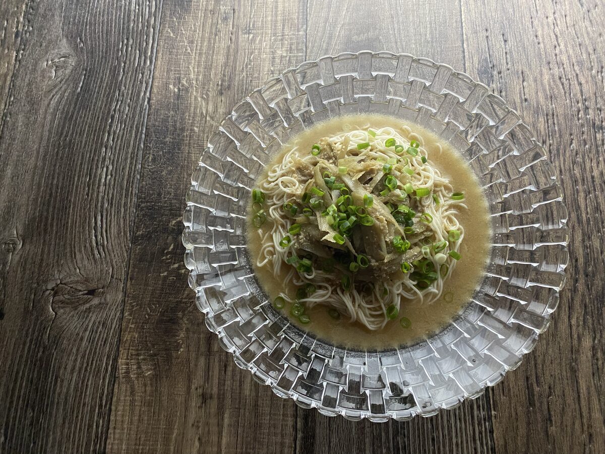 ごぼうのごまだれそうめん