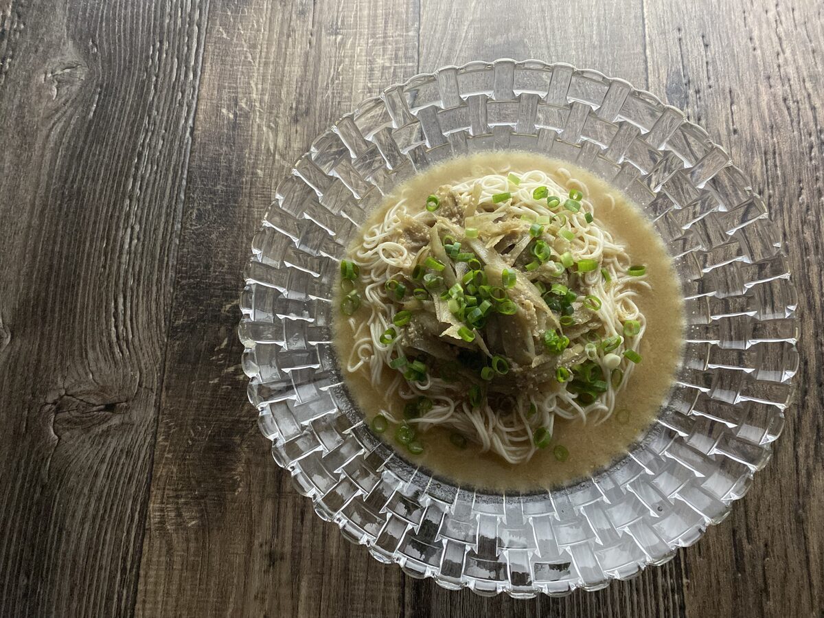 ごぼうのごまだれそうめん
