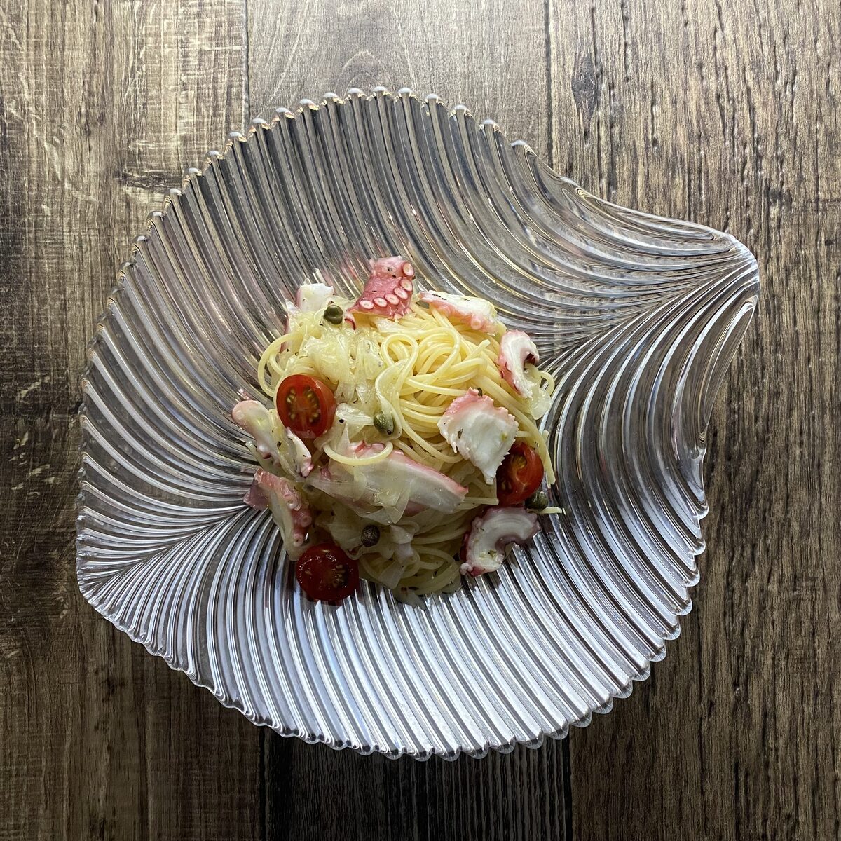 タコの冷製パスタ